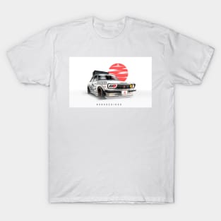 Datsun 510 jdm artwork, widebody design by ASAKDESIGNS. checkout my store for more creative works T-Shirt